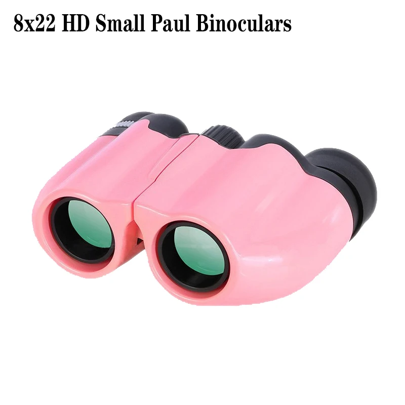

8x22HD Small Paul Binoculars Powerful Binoculars Bak4 Lightweight and Portable Professional Telescope Hunting Camping Equipment