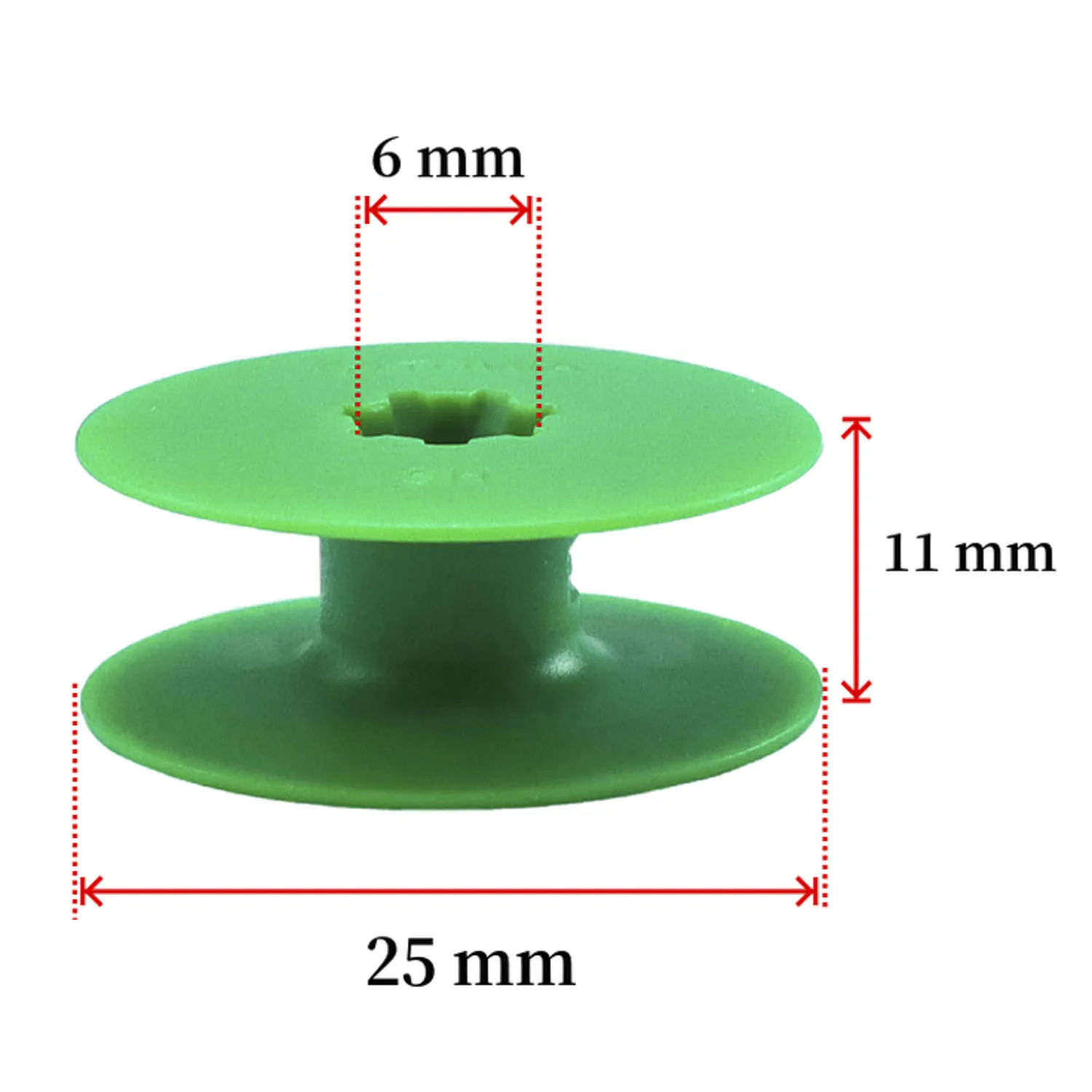 18034 Large M Type Plastic Bobbin Fit Typical 0302, 0303, JACK H5, H6, Consew 205RB, 206RB, JUKI DU-1181 Sewing Machines (20PCS)
