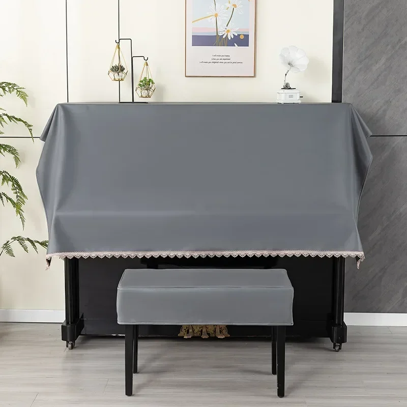 Waterproof Piano Cover for Household Use Modern Electric Piano Dust Wipe Minimalist Technology Cloth Stool Cover