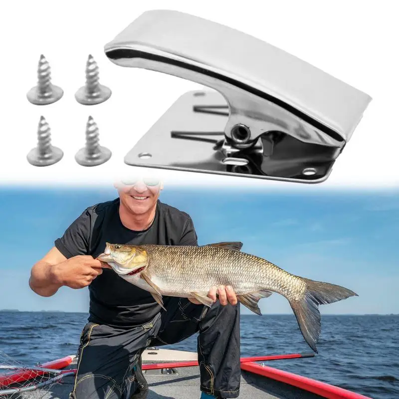 Stainless Steel Fish Tail Clip Stainless Steel Fish Grip Holding Board Table Bait Board Fish Cleaning Tool Fish Grip Board For
