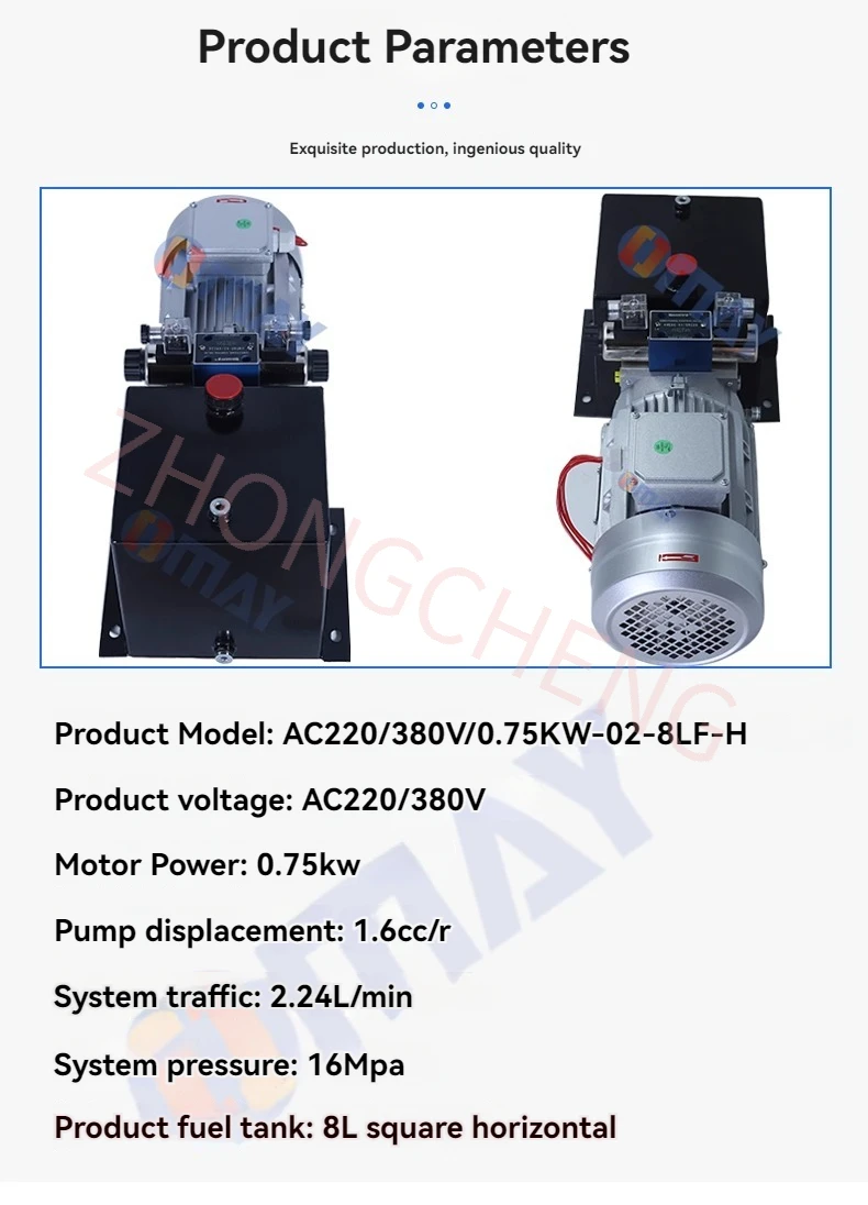 Exchange A Set of Bidirectional Hydraulic Power Units AC380V/220V Hydraulic Stat