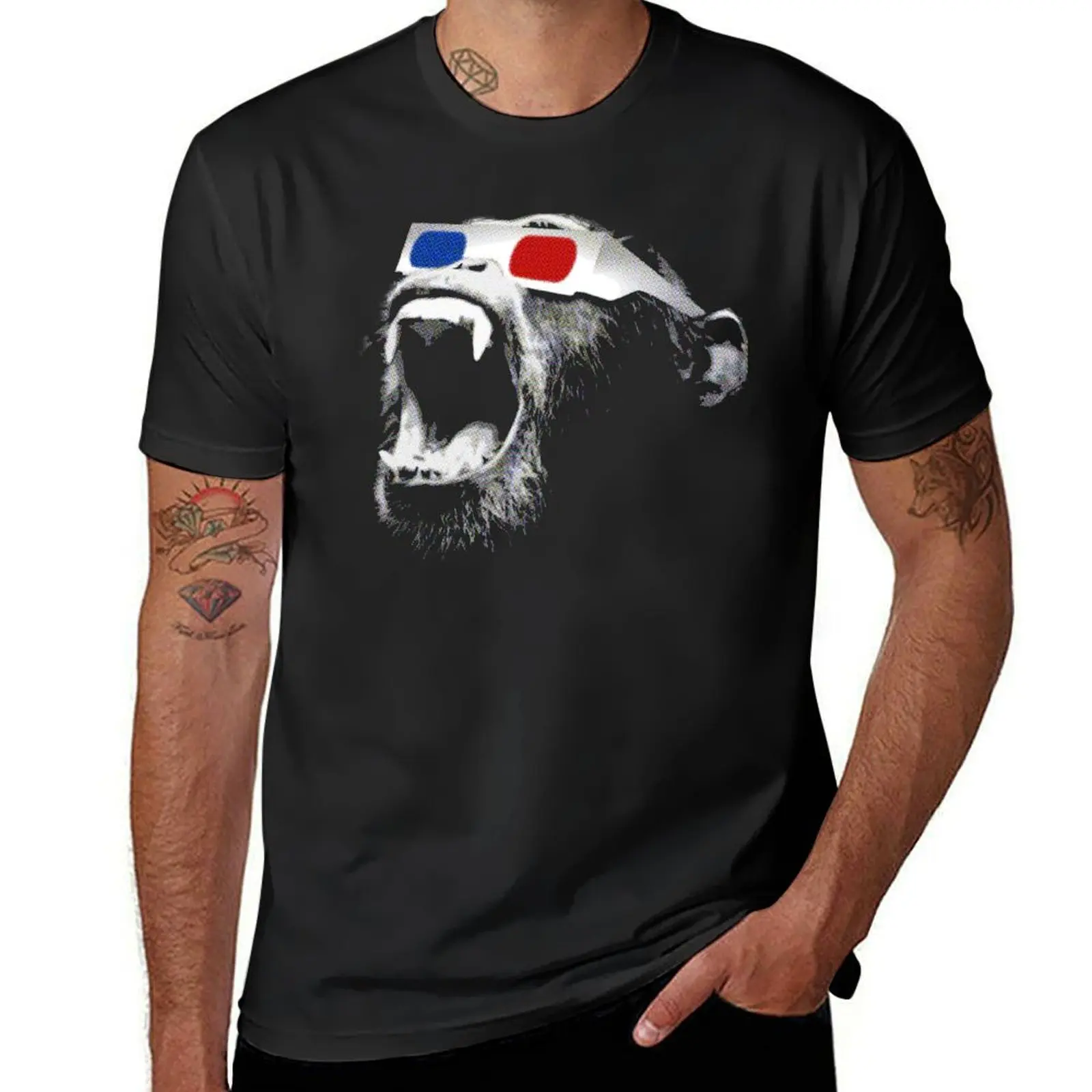 

3D Chimp T-Shirt sports fans plus size tops mens big and tall t shirts