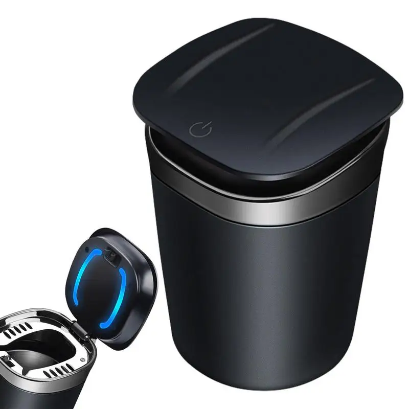 Posacenere Per Auto Posacenere Per Veicoli A Luce Blu A Led In Metallo Posacenere Per Auto Ad Alta Fiamma Posacenere Senza Fumo A Induzione Automatica