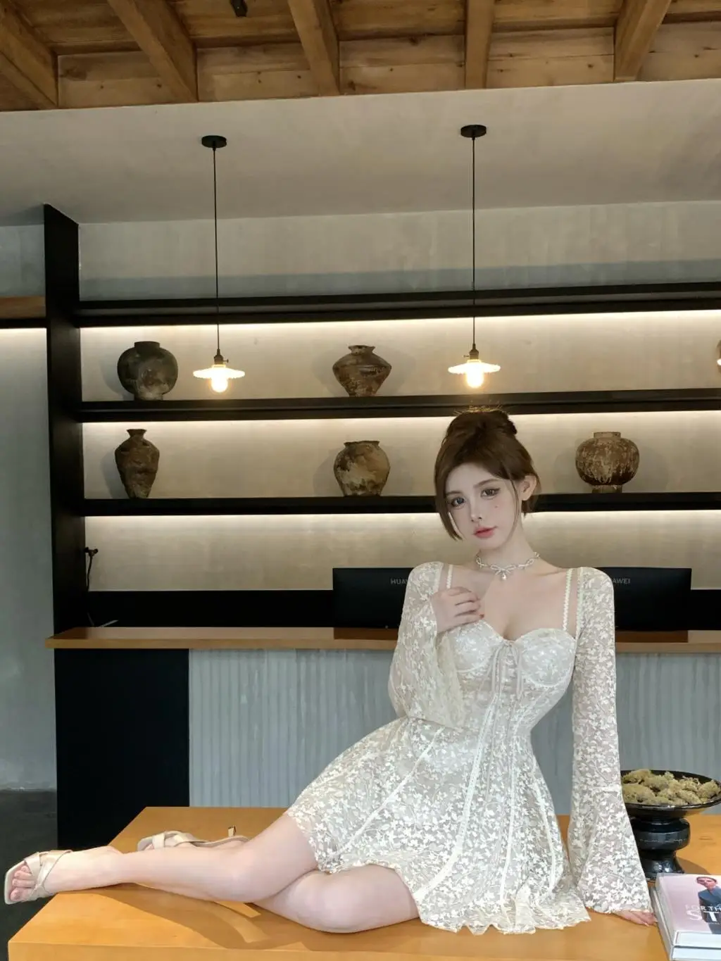 Sexy Lace Mini Dresses for Women Flare Sleeve Square Collar Corset Slim A-line Wedding Birthday Party Dress Y2K Prom Vestidos