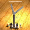 LED Desk Lamp with Calendar Temperature Clock Night Light USB Rechargeable Wireless Table Lamp Touch Control Camping Light 4