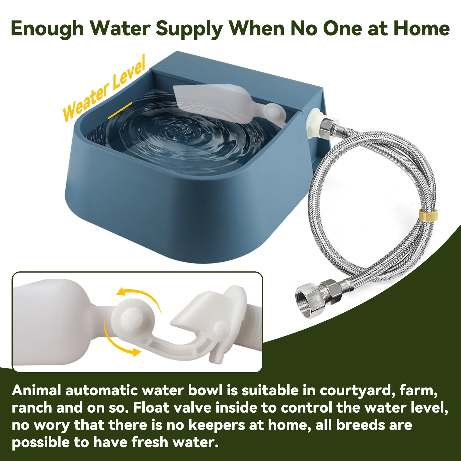 Automatic Water Bowl For Dogs Horses And Farm Animals_voghion.com