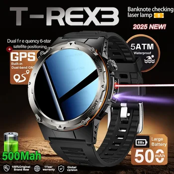 2025 NUOVO Top Popolare All'aperto Localizzatore GPS Sport Smart Watch Uomo 500mAh NFC HD Chiamata IP68 profondità impermeabile Smart Watch T-REX3 Uomo