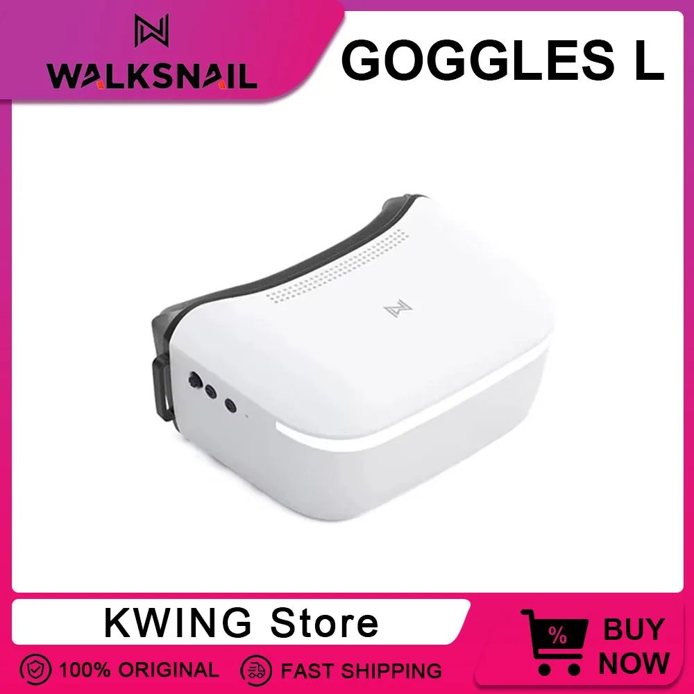CADDX Walksnail Avatar HD Goggles L 1920x1080 4,5-дюймовый ЖК-дисплей высокой четкости с большим экраном, вход 6 В-25,2 В, отслеживание расстояния 4 км