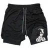 Anime Bleach 2-in-1 Gym Performance Short Mens Athletic Compression Shorts Quick Dry Stretch Workout Fitness Running Sportwear 3