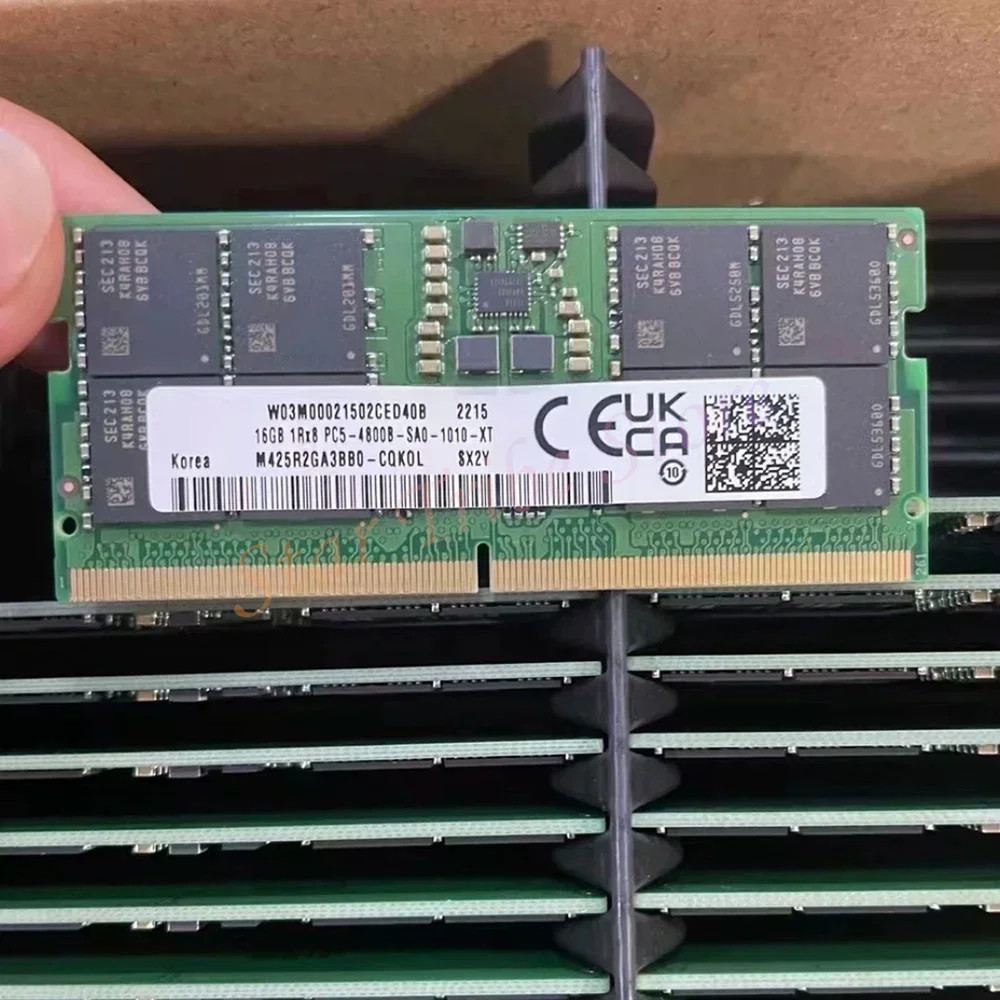 【極美品】32GB (16GB×2) Samsung DDR5 5600MHz Samsung 16GB [1x16GB 5600MHZ DDR5 SODIMM] (M425R2GA3BB0CWM