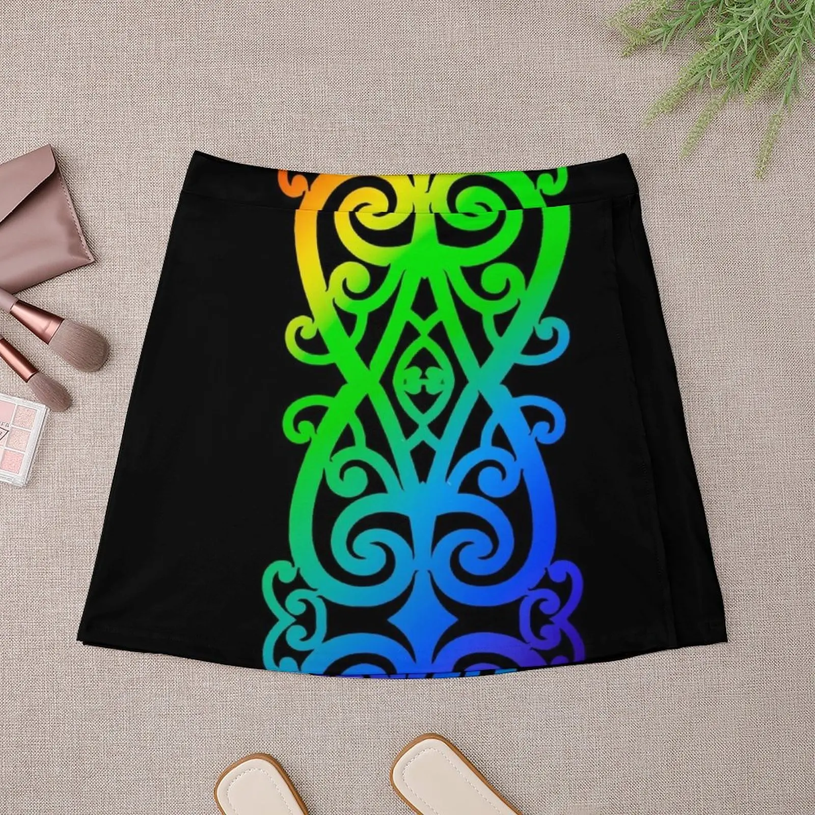 Rainbow Colorful Māori Koru - Denotes 