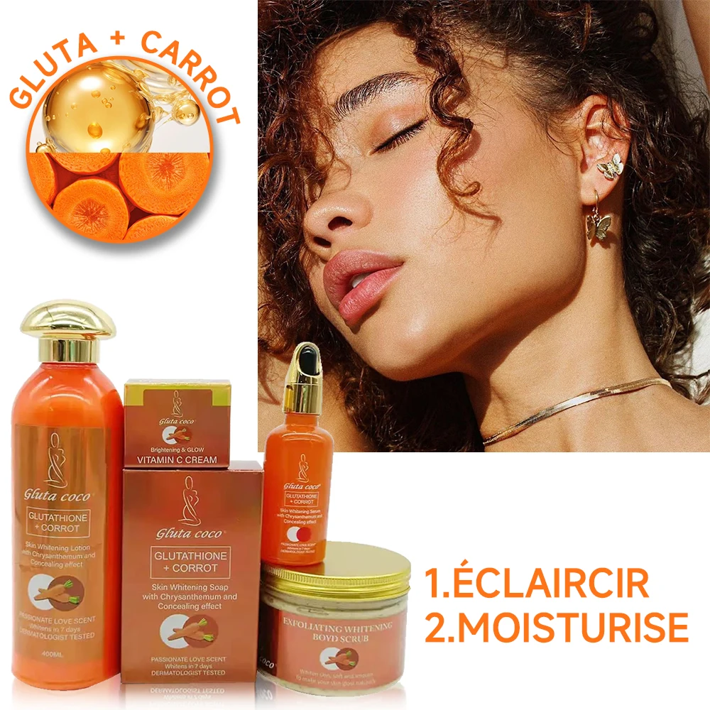 Gluta Master Carrot Skin Lightening & Brighte Set Moisturising Maintaining Luster for glowing skin Dark Skin Care Brand 3