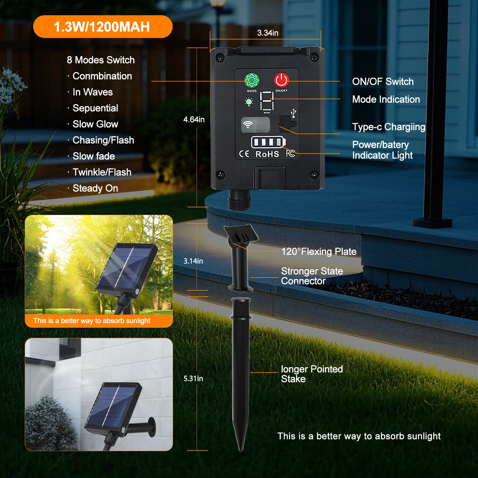 DC 24V 1-10M USB/태양열 전원 LED 스트립 조명 IP67 2835 120LED/M 유연한 야외 램프 따뜻한/자연/차가운 흰색 정원 스트립