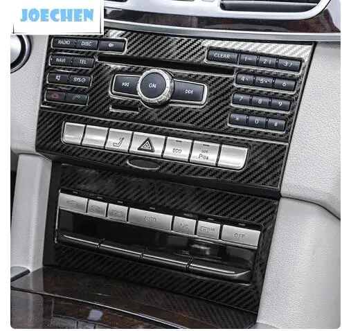 

Stainless Steel Center Console Air Conditioner CD Panel Decoration Cover Trim Styling For Mercedes Benz E Class W212 2014 2015