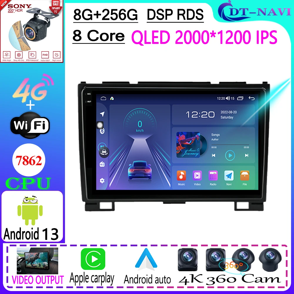 

For Haval Hover Great Wall H5 H3 2011-2016 Car Radio Multimedia Video Player Navigation stereo GPS Android 13 Carplay WIFI BT 4G