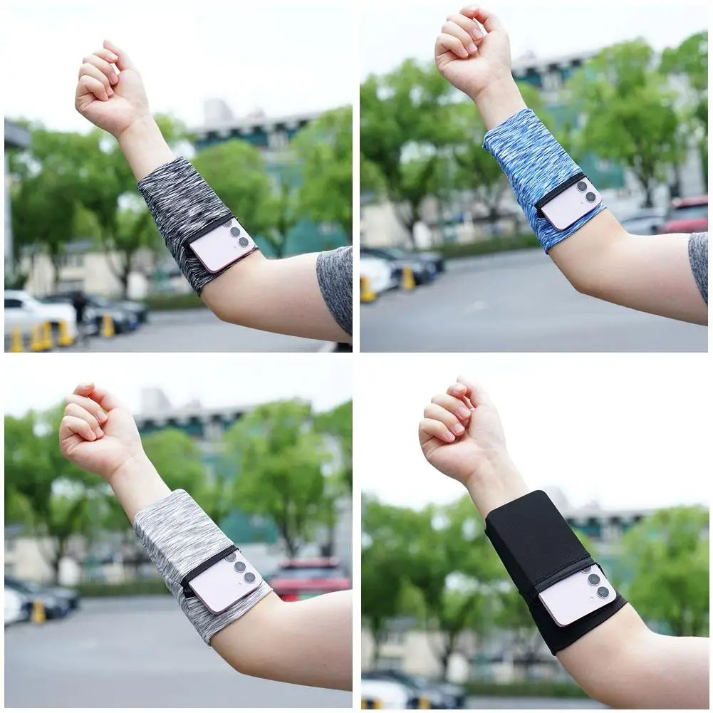 Zipper Running Bag Wrist Wallet Pouch Wrist Bag Basketball Yoga Wristband Sweatband Sports Arm Bag for Key Card Storage Case new elastic arm bag running hand bag riding sunscreen mobile phone arm sleeve wrist bag