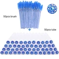 50pcs blue glass
