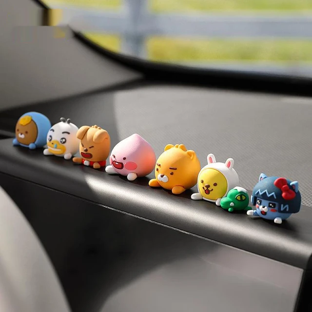 Anime Figure Kakao Friends Model Dolls Figurine Car Decoration: A Cute Q Version Interior Auto Accessorie