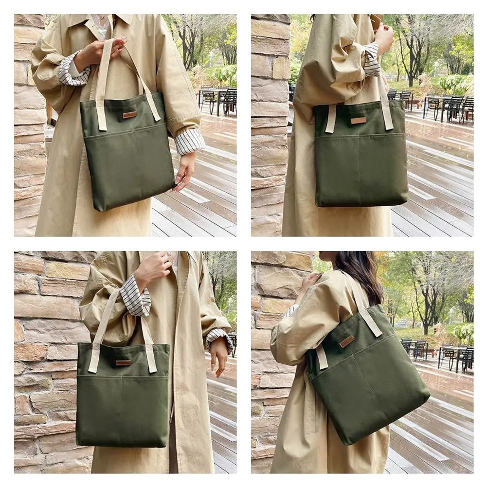 Women's Tote Bag Large capacity Canvas Hand-held Shoulder bag  Handbag Convenient Underarm pouch Class Commuter Bag