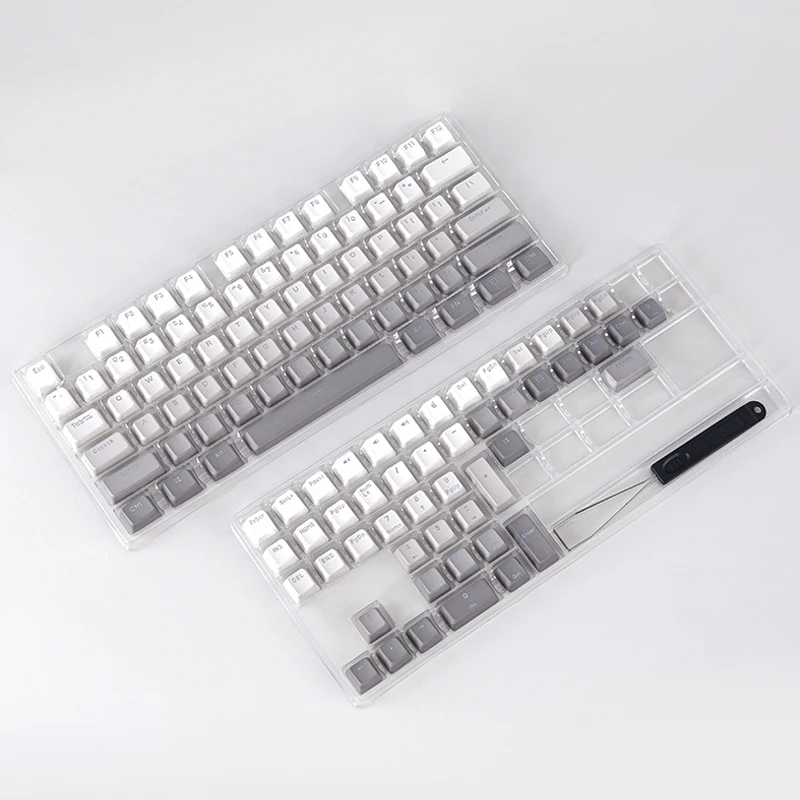 YMDK 105 120 Key Side-Printed Thick PBT Keycap Azerty Keycap Set French ISO  Layout OEM Profile for MX Switches Mechanical Keyboard (Only Keycap)