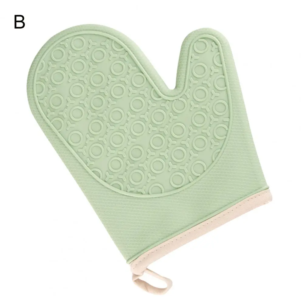 Insulated Oven Gloves Long Microwave Gloves Premium Silicone Oven Mitts with Thicker Cotton Lining Anti-scald Heat for Kitchen