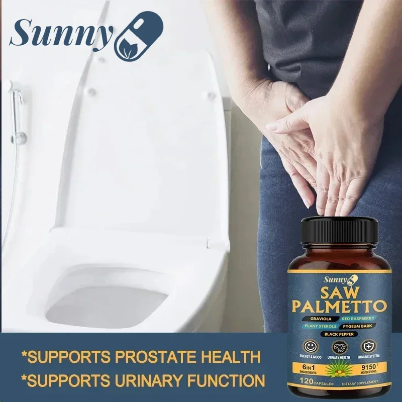 Saw Palmetto Men's Prostate Support Supplement-Strong Saw Palmetto for DHT, Urinary and Prostate Health