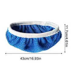 Eco - Friendly Machine Washable Microfiber Mop Pads for Versatile Home Cleaning (Blue)