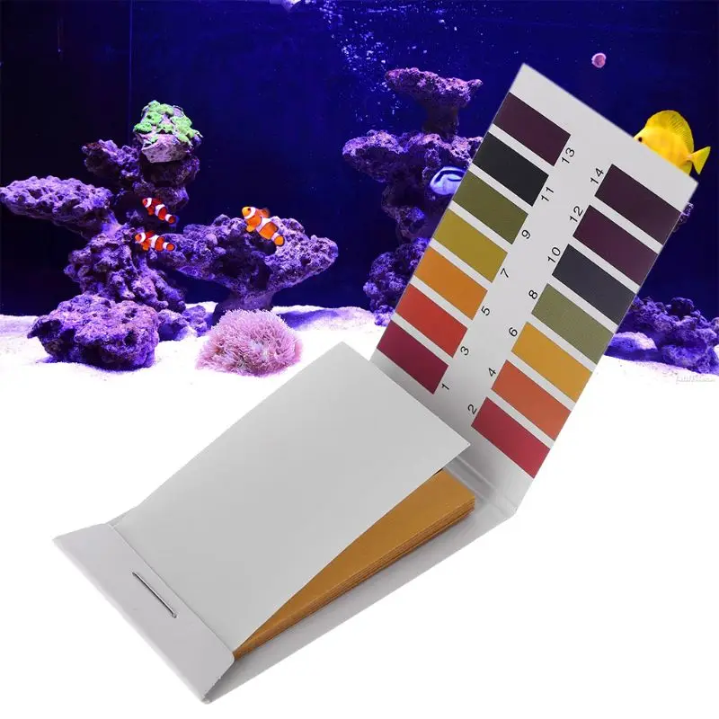 80 Counts Aquarium Water Test Fish Tank pH Test Strips Freshwater Easy Carry Detect Water Quality Keep Fish Heal