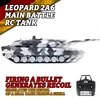 COOLBANK Henglong 3889-1 1/16 Scale German Leopard 2A6 Military Tank Model Battle RC Tank 2.4Ghz RC Tanks Hobby Gifts Customize 3