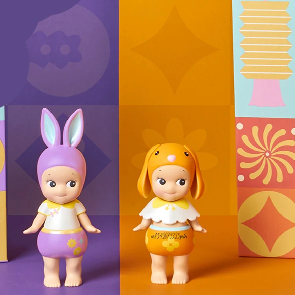 

Sonny Angel Year of The Rabbit New Year Holiday Gift Box 2023 Kawaii Ornaments Figurines Home Decor Desktop Model Dolls Gilrs