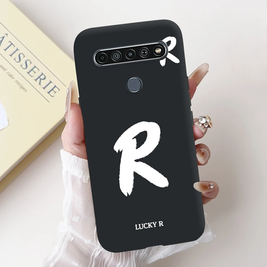 Cute Letters Cartoon Soft TPU Matte Phone Case Cover