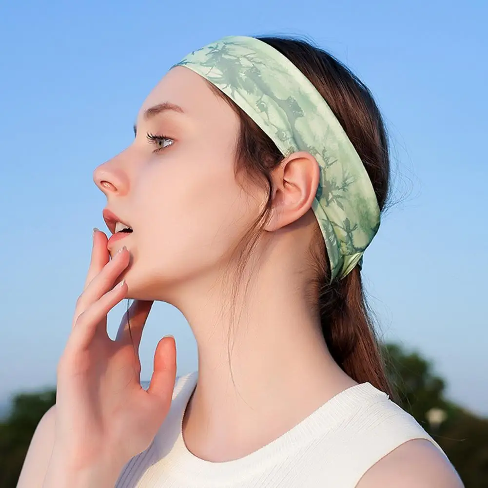 

Hair Decoration Headwear Tie-dyeing Color Anti-slip Hairband for Outdoor