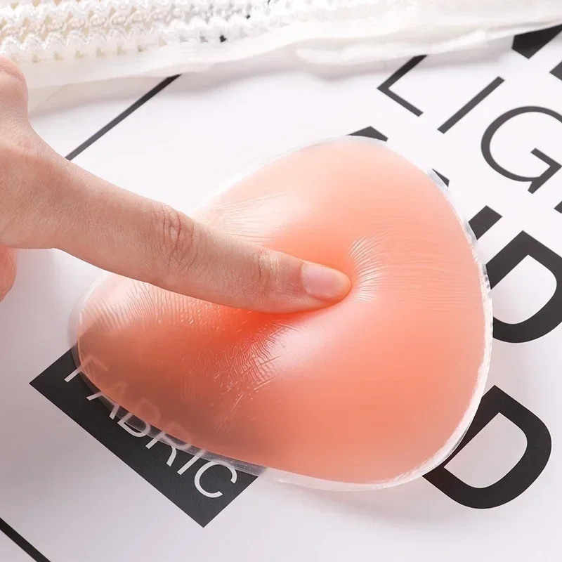 Silicone Breast Patch Silicone Nipple Cover Breast Nipple Covers Bra Pads Inserts Breast Sticker Bra Insert Pads Women Summer Bra Insert Pad Bra Cup Thicker Breast Push Up Silicone Pads Nipple Cover Stickers Bikini Inserts Undies Intimat