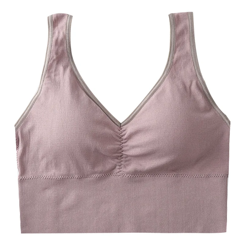 

Seamless Sports Bra for Women Underwear Crop Top Yoga Bra Tops Gym Running Yoga No Steel Ring Vest Fitness Sleep Bra Top
