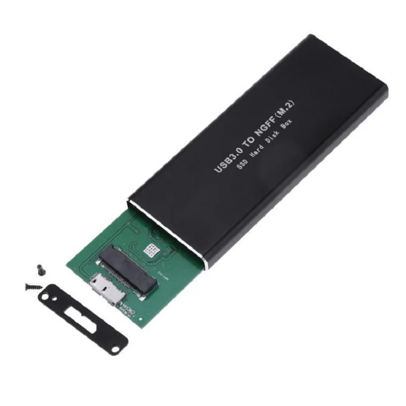 NGFF Hard Disk External M.2 Solid State 5GBPS SSD Cooling Metal Case USB3.0 PC for 2230/2242/2260/2280 Mobile HDD Enclosure