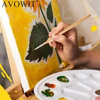 11pcs Detail Brush Set, Triangle Handle Micro Brush, Acrylic Painting Art Brush, Model Oil Painting, Digital Painting Set 4