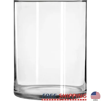 Clear Glass Cylinder Vase 1