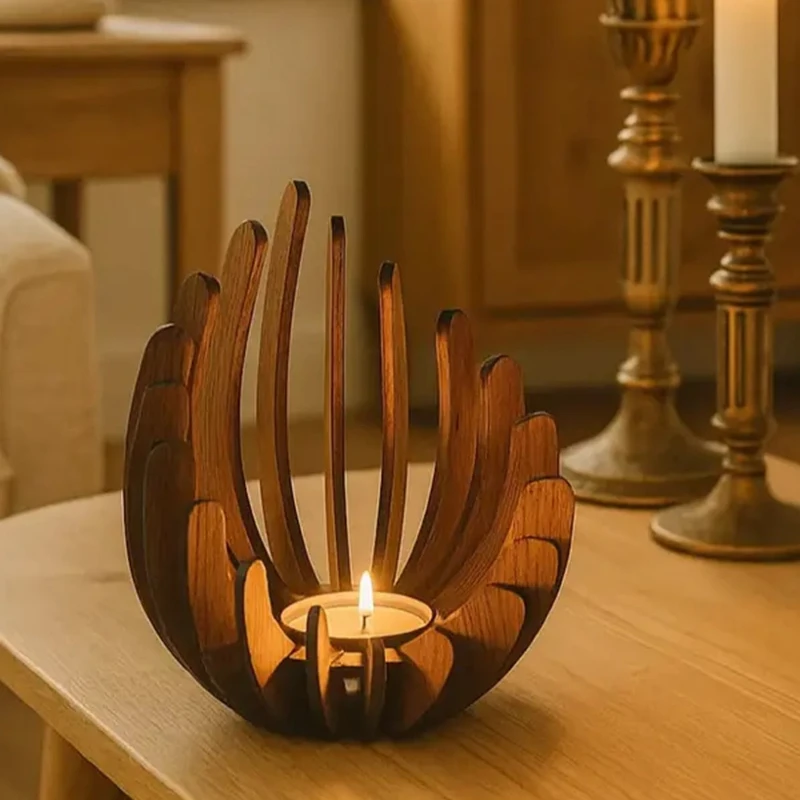 Handmade Lotus Candle Holder with Elegant Decoration Suitable for Weddings Modern Minimalist Crafts Suitable for All Seasons