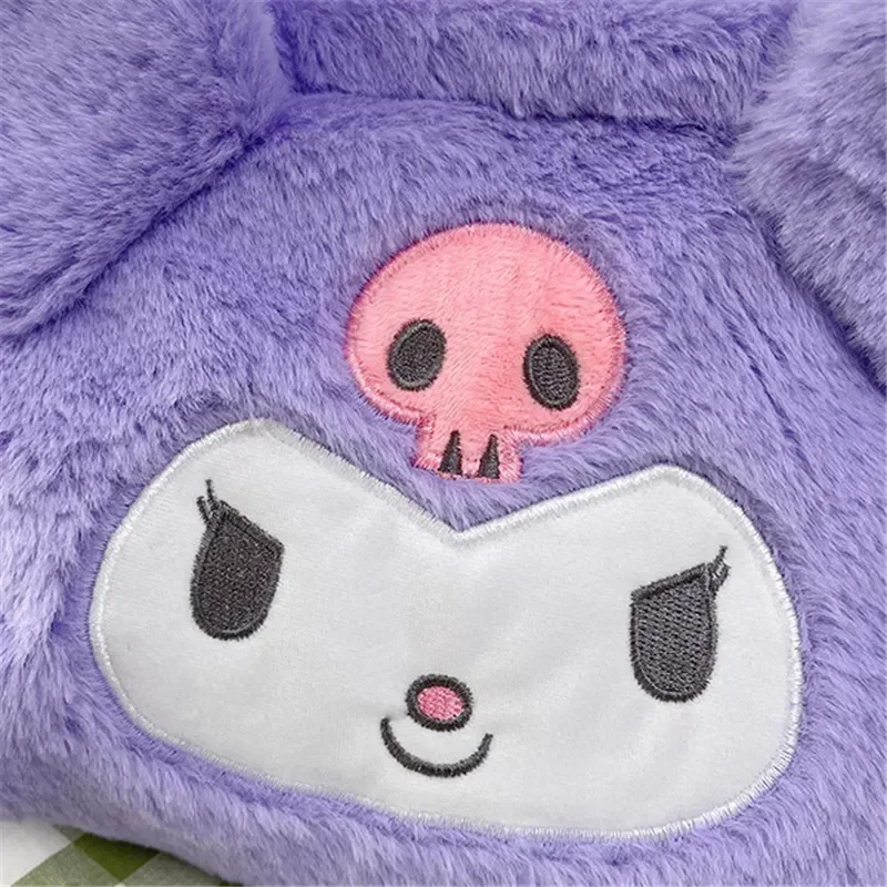 Фото Sanrio плюшевая сумка Kawaii Cinnamoroll сумка Мягкие игрушки мультфильм Kuromi My Melody Наплечные сумки для макияжа для женщин подарок для девочек №5
