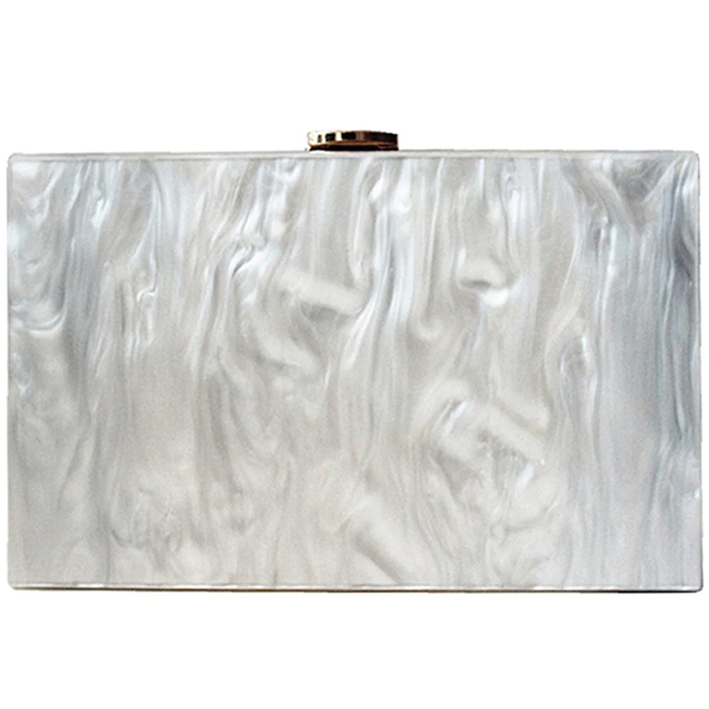 

Модная женская сумка-мессенджер, Элегантная акриловая сумка-клатч в стиле ретро, женская вечерняя сумка на плечо чистого белого цвета