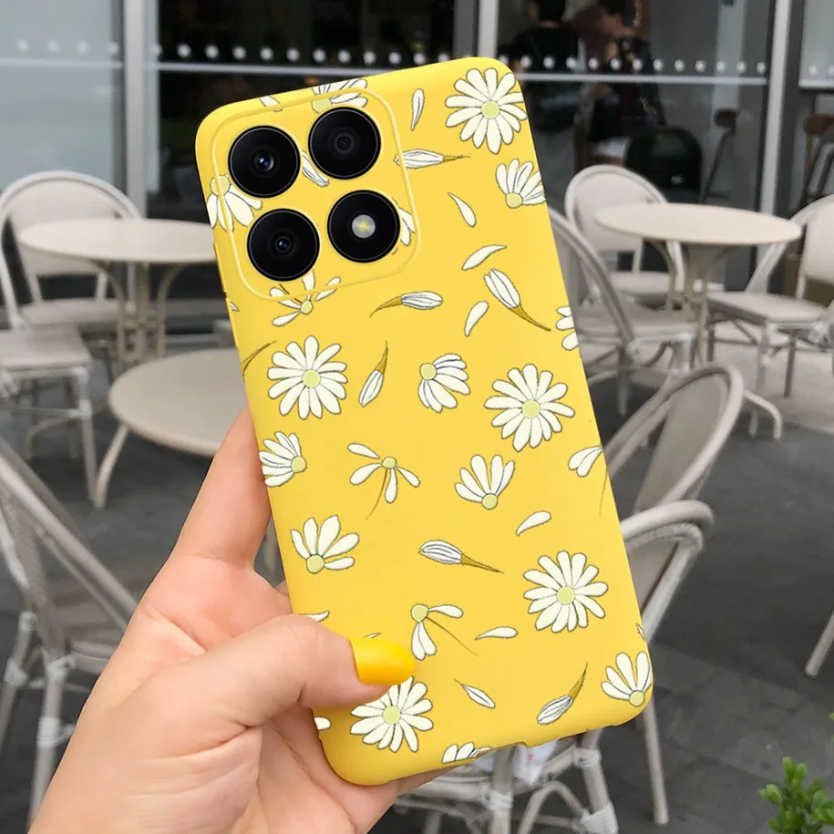 Daisy Flower Soft Silicone Phone Case Cover - Fashionable TPU Design