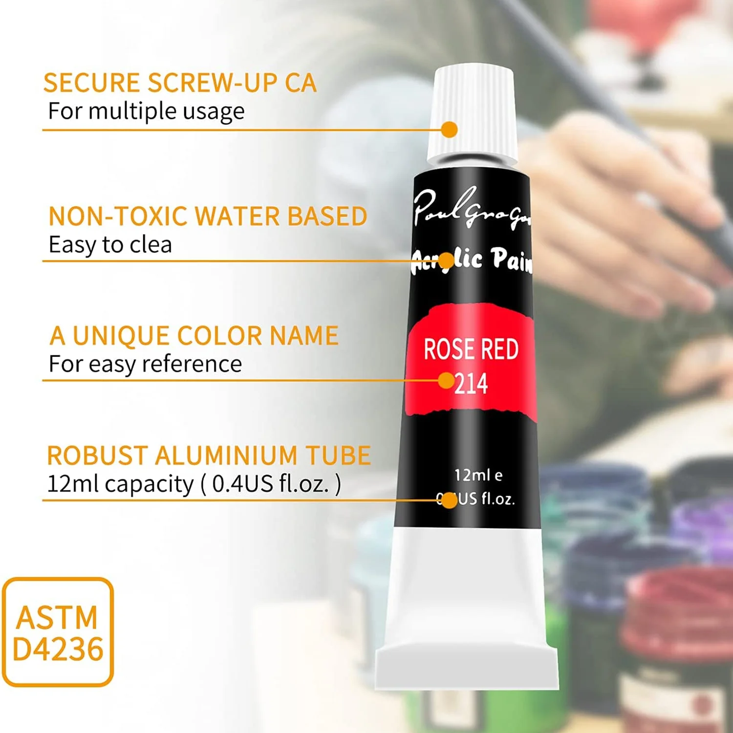 Arteza Gouache Premium Artist Paints Set 24 Colors X 12 Ml 0.74 US FL Oz  Acrylic for sale online