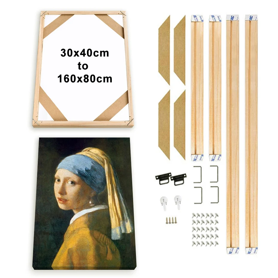 Wood Picture Frame 70x140 180x90 DIY Large Stretcher Bars Oil Diamond Painting