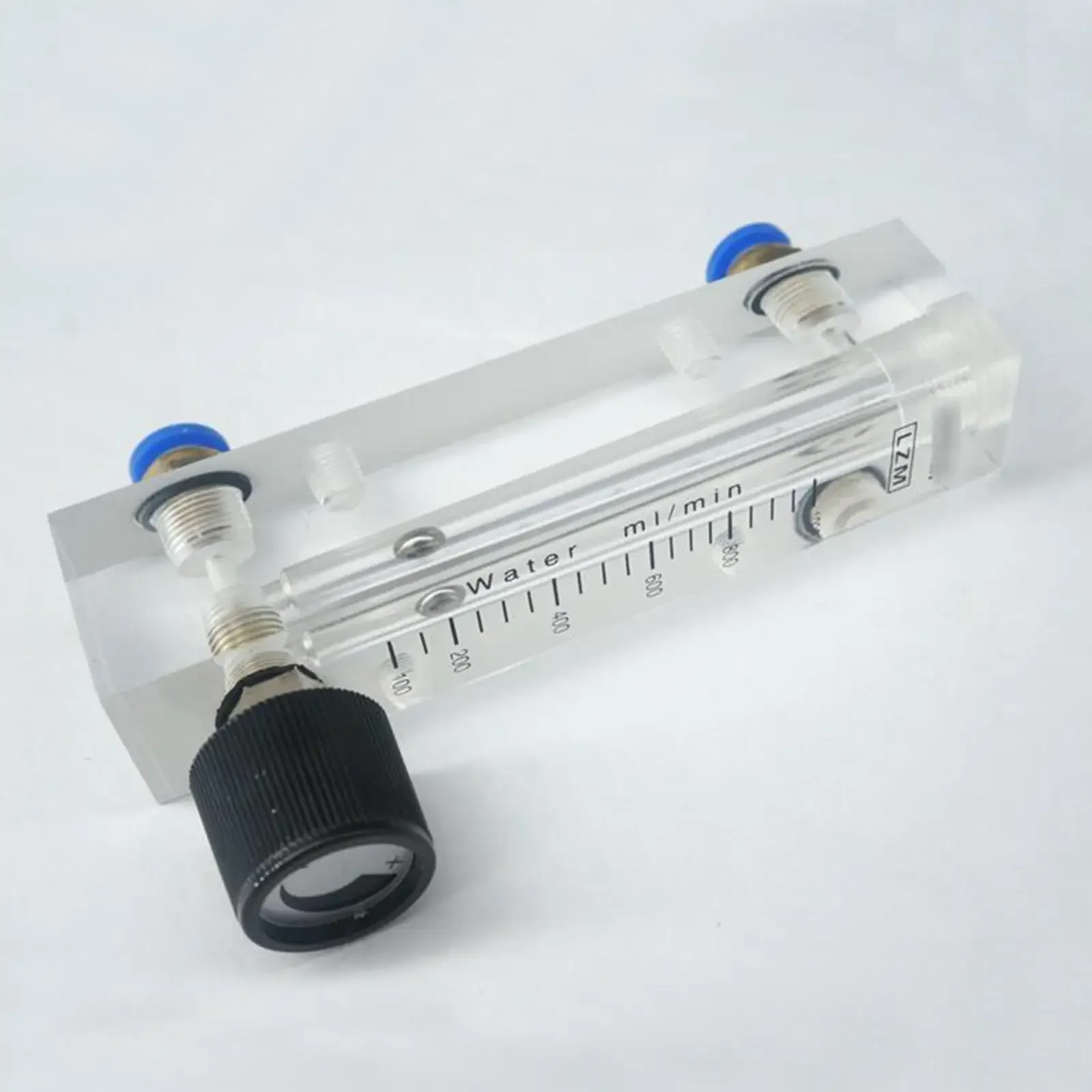 100-1000mL/min LZM-6T Acrylic Panel Water Liquid Flowmeter Rotameter With Control Valve Push In Fit 6mm Tube