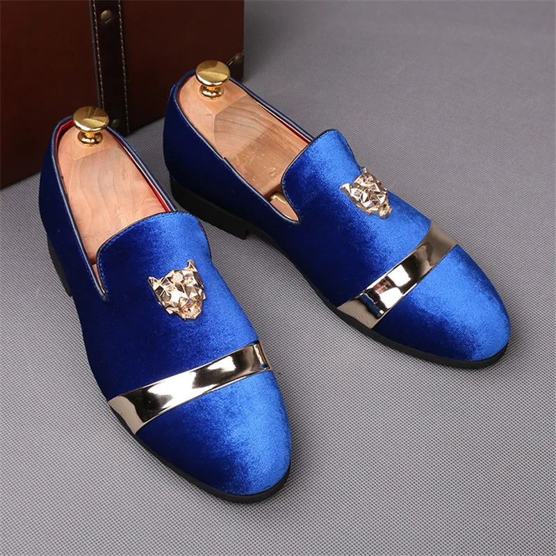 Men's Trendy Party Wedding Loafers Moccasins Men Casual Slip-on Shoes Mens Outdoor Driving Flats 4