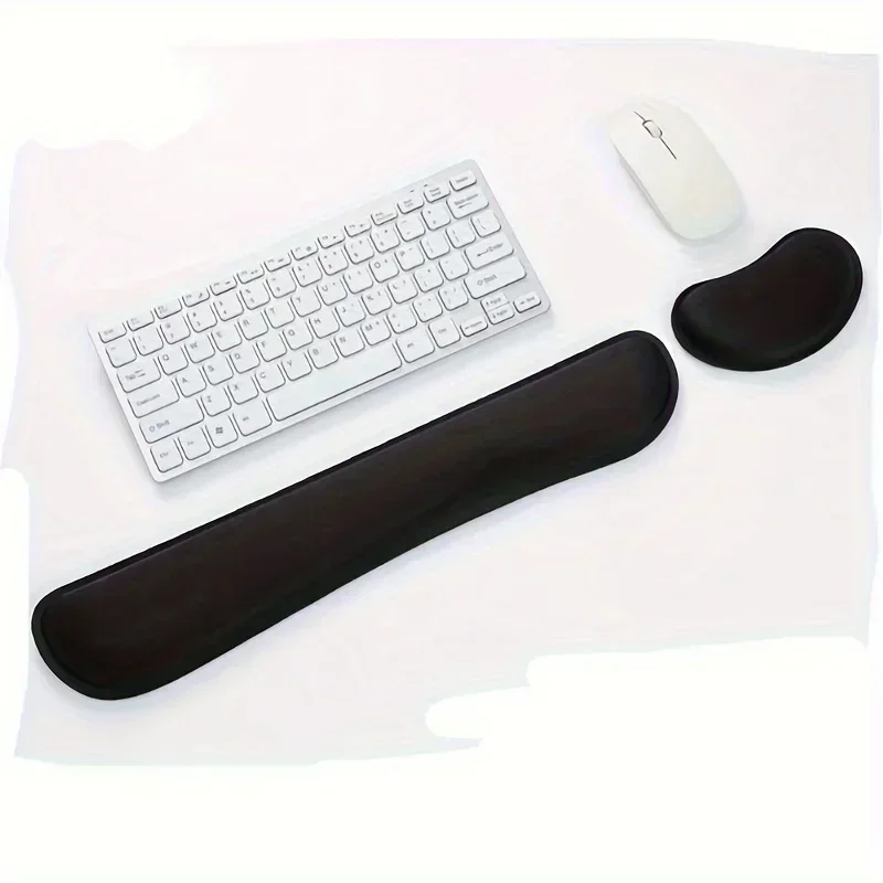 Widen Memory Foam Nonslip Mouse Pad Wrist Support Keyboard Wrist Rest Support for Office, Computer, Laptop & Mac & Comfortable 2