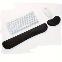 Widen Memory Foam Nonslip Mouse Pad Wrist Support Keyboard Wrist Rest Support for Office, Computer, Laptop & Mac & Comfortable 2