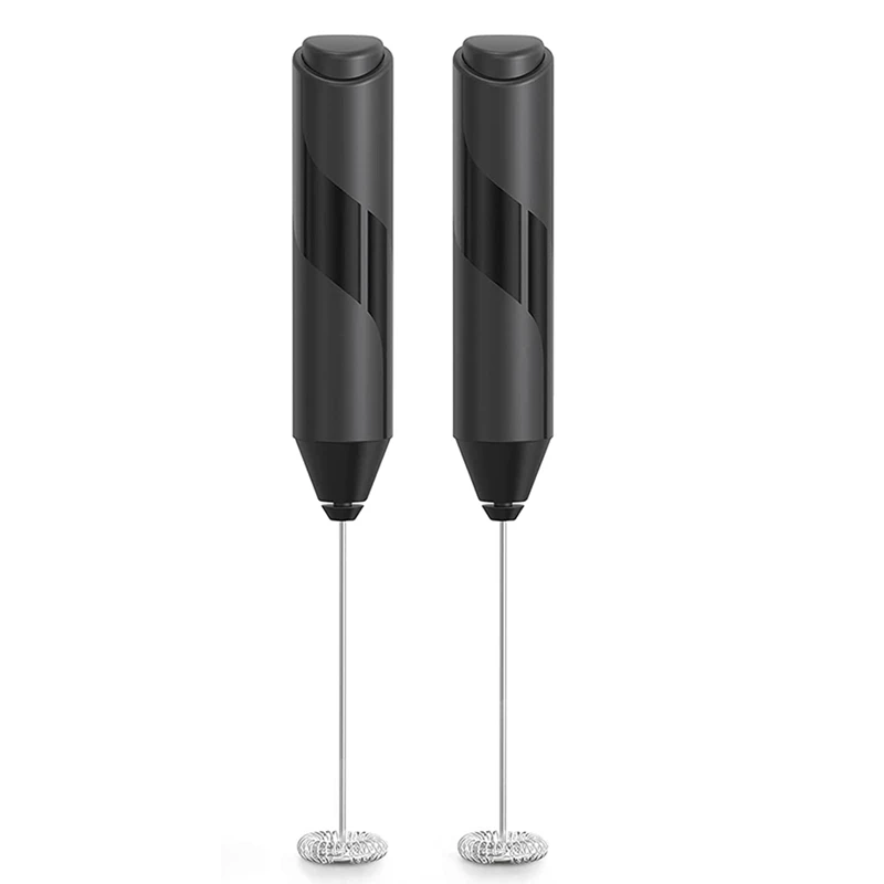 2 Pack Milk Frother Handheld Battery Operated - Electric Whisk