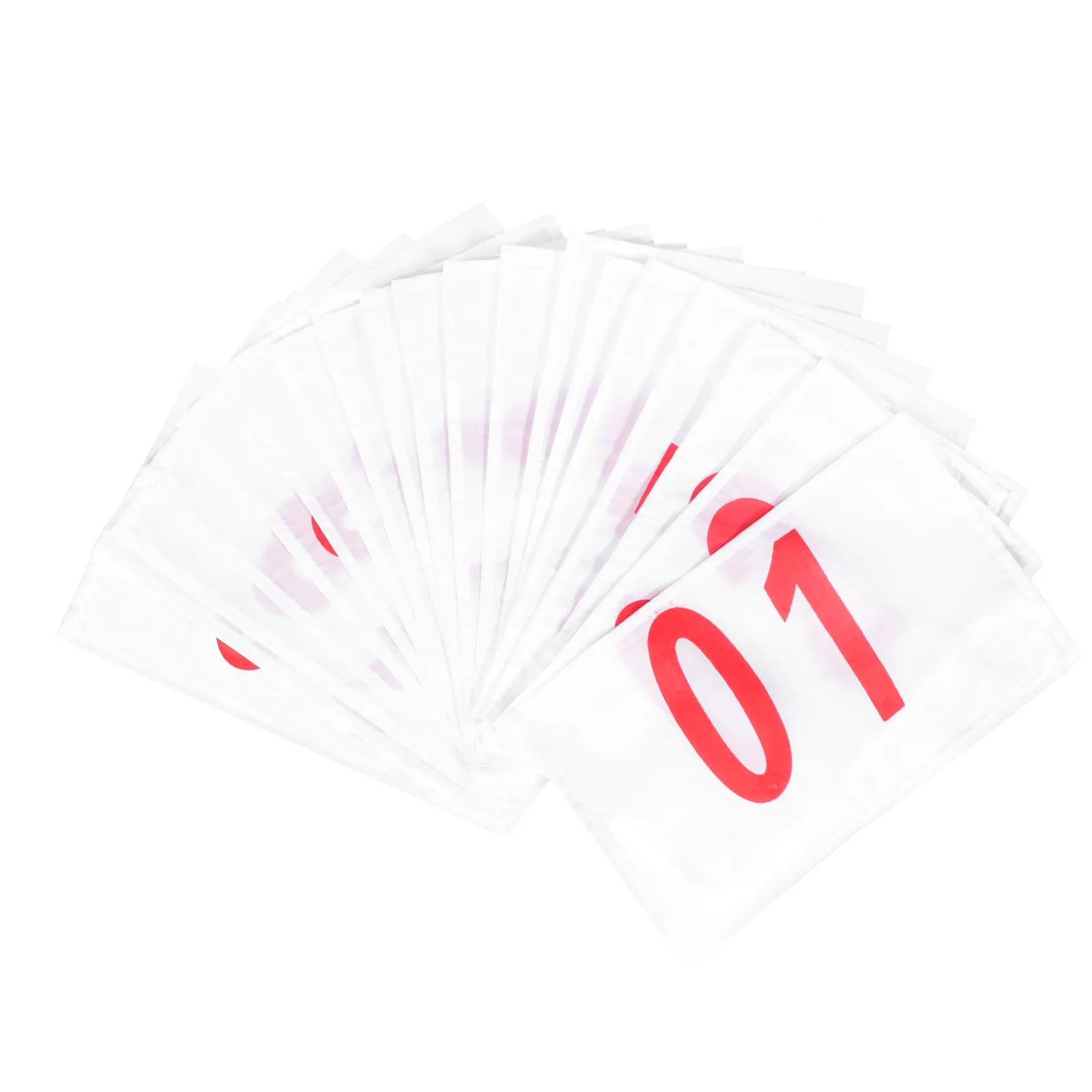 20Pcs 번호 빕스 폴리에스테르 코튼 레이스 빕스 러닝 휴대용 스포츠 대회 마라톤 이벤트 용품