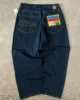 American Vintage Washed and Distressed Jeans High Street Casual Japanese Women Pants Y2k Loose Straight Fit Slim and Versatile 1